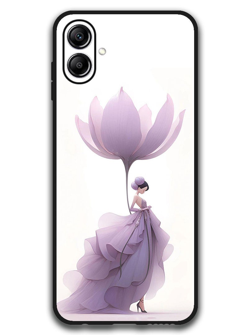 Theodor Case Compatible with Samsung Galaxy A07 6.7 Inch Protection Shockproof Bumper Cover Women Flower - Image 1